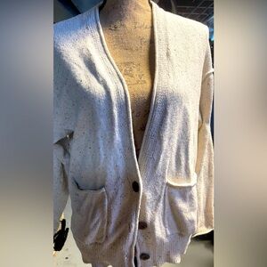 Universal Thread Cream Button-Up Cardigan